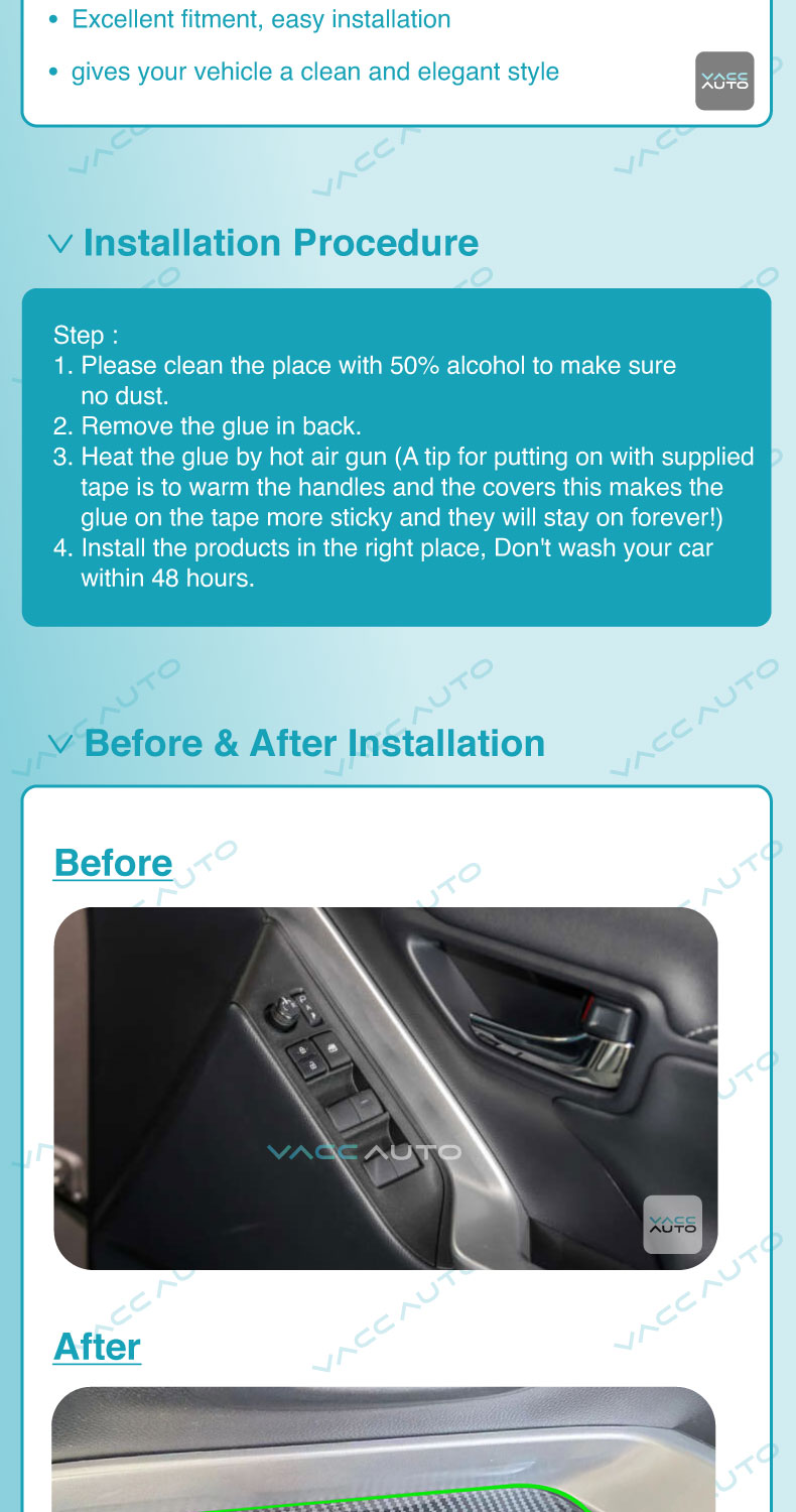 Toyota Innova Zenix AG10 2023 - 2026 Window Switch Panel Carbon Cover ...