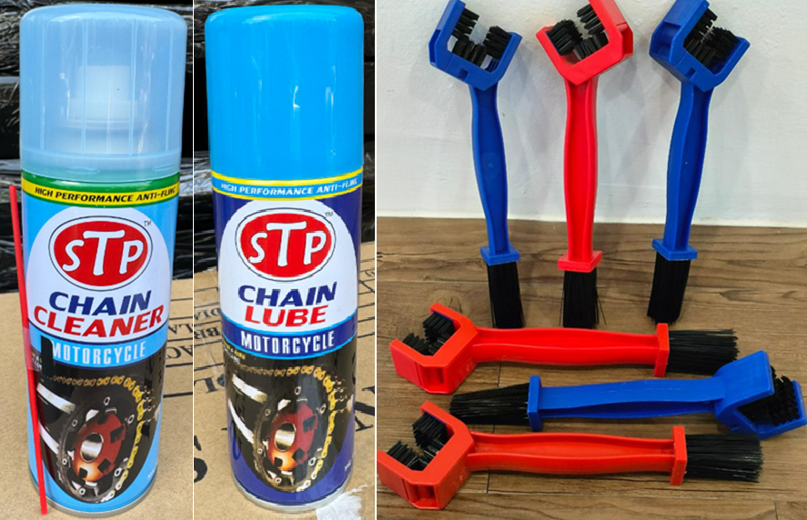 STP Chain Lube Chain Cleaner Chain Brush Spray Rantai Spray Cuci Rantai ...