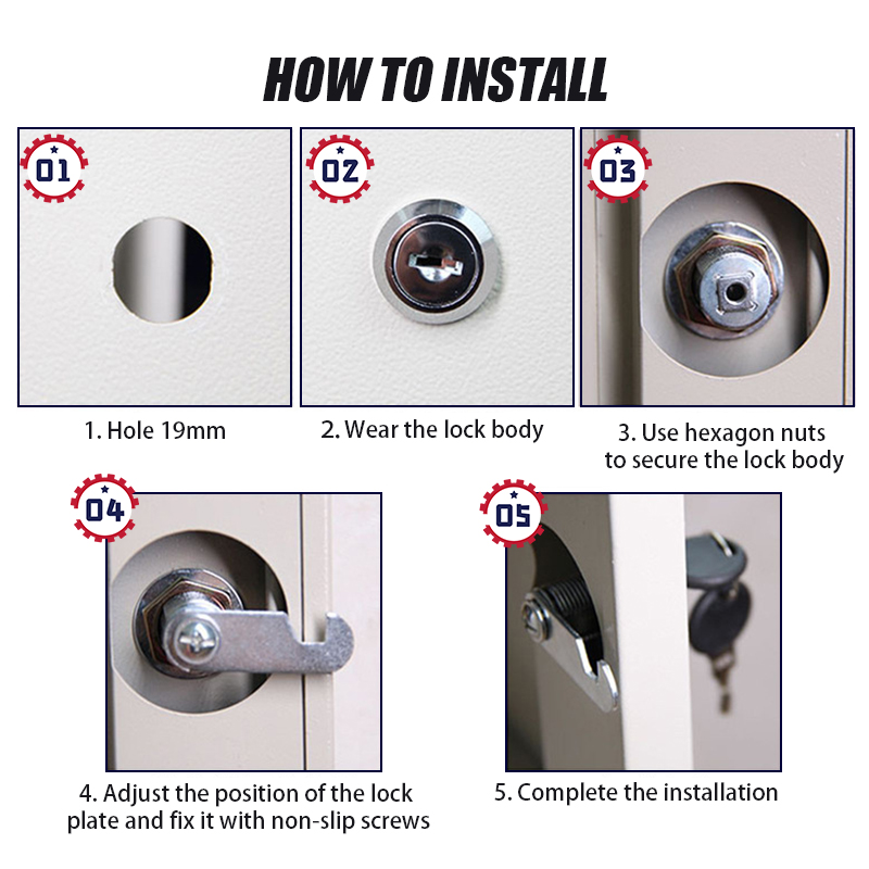 Universal Lock Mailbox Lock Drawer Lock Filing Cabinet Lock Locker Lock ...