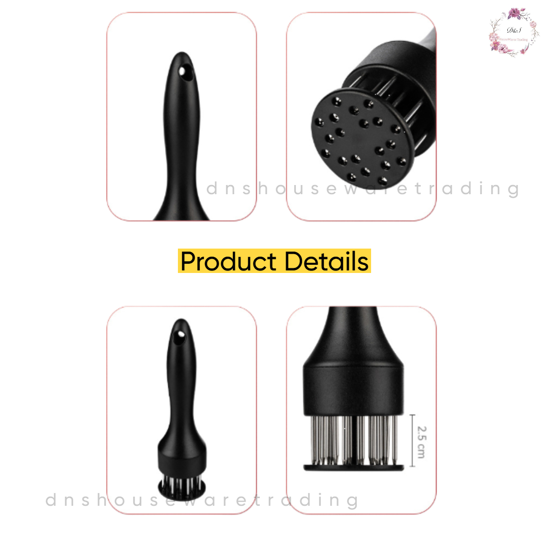 🇲🇾 20 pin Stainless Steel Meat Tenderizer Rib Breaker Pelembut daging ...