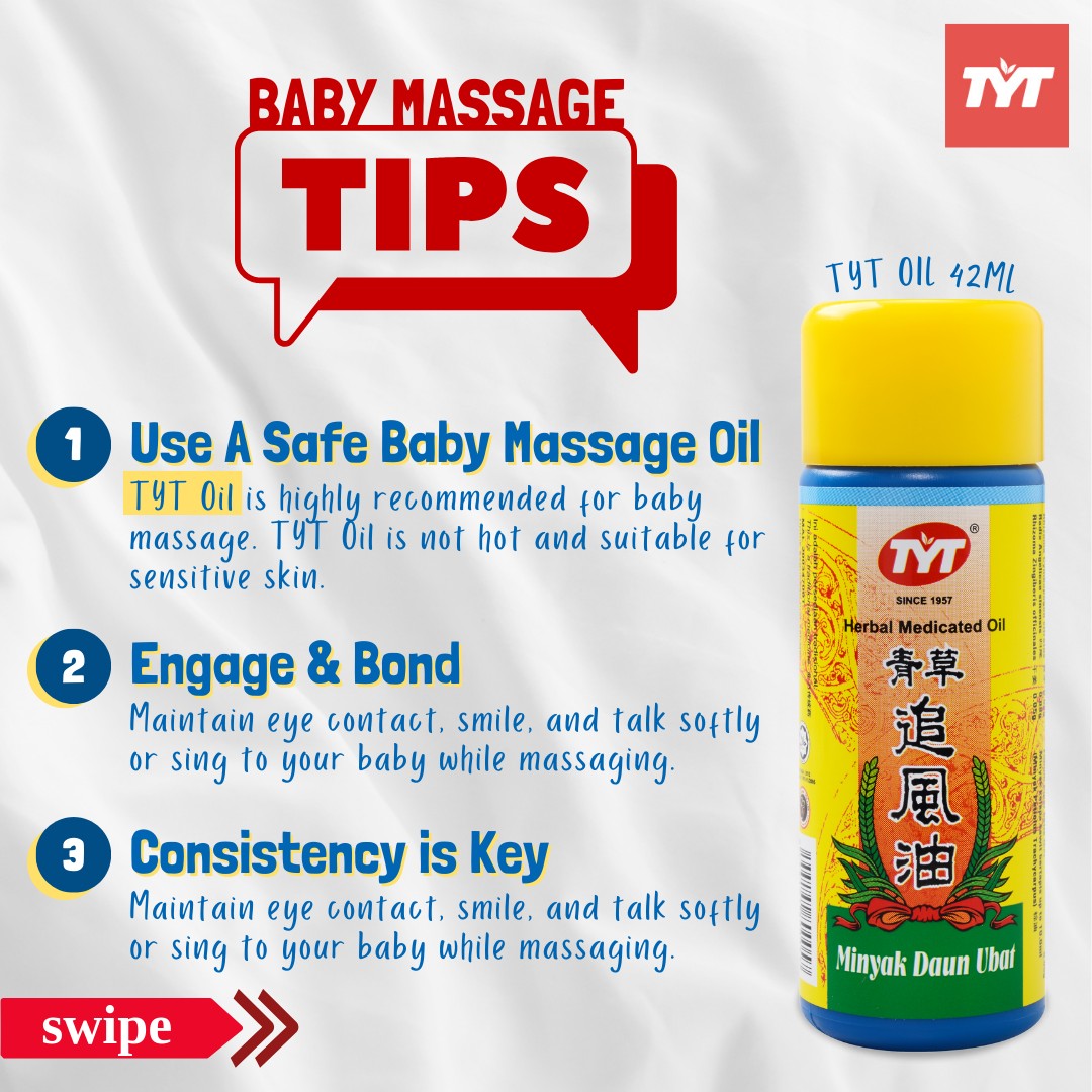 TYT Herbal Medicated Oil 青草追风油 Minyak Daun TYT Traditional Baby ...