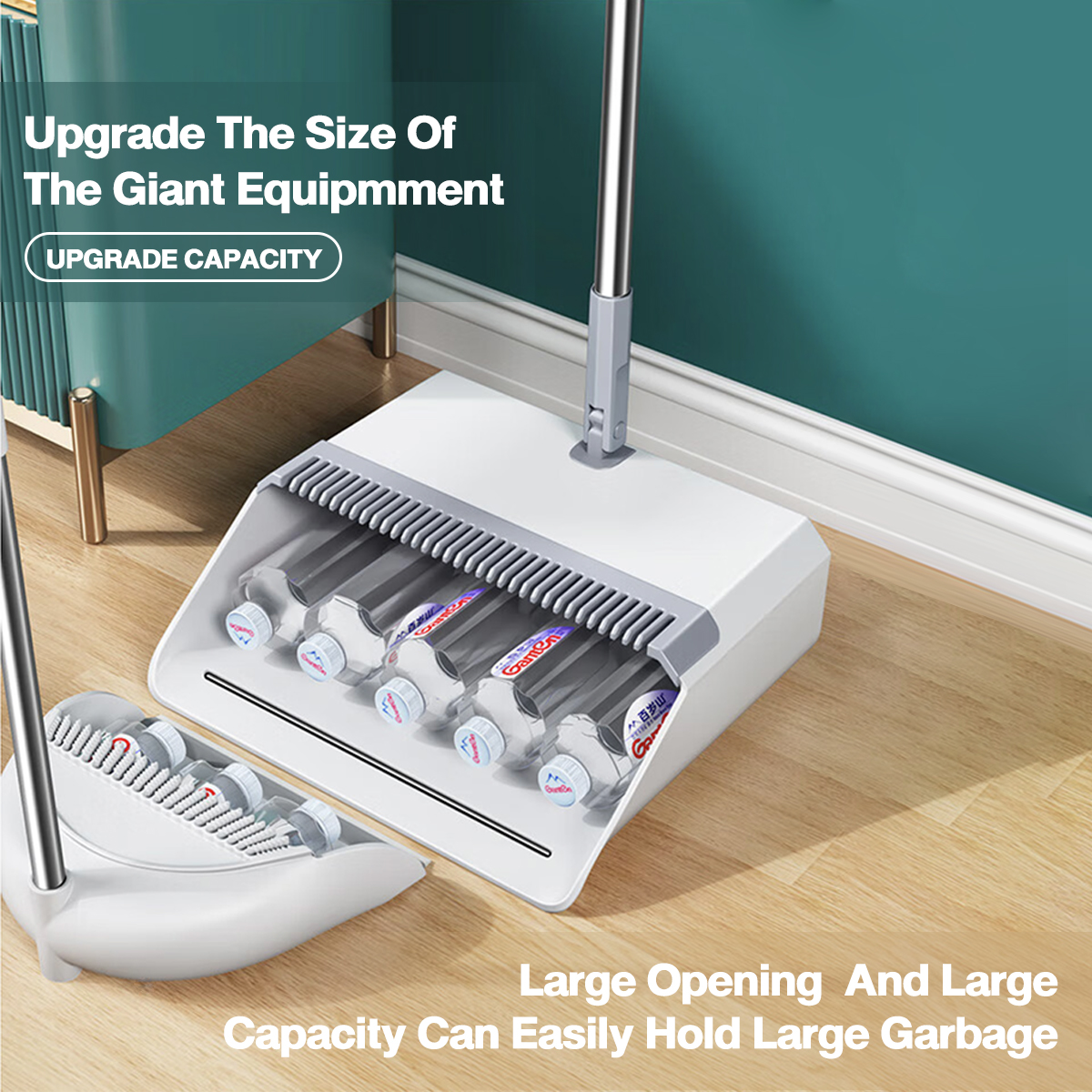broom dustpan set Household Floor Cleaning Brush Rotatable Foldable ...