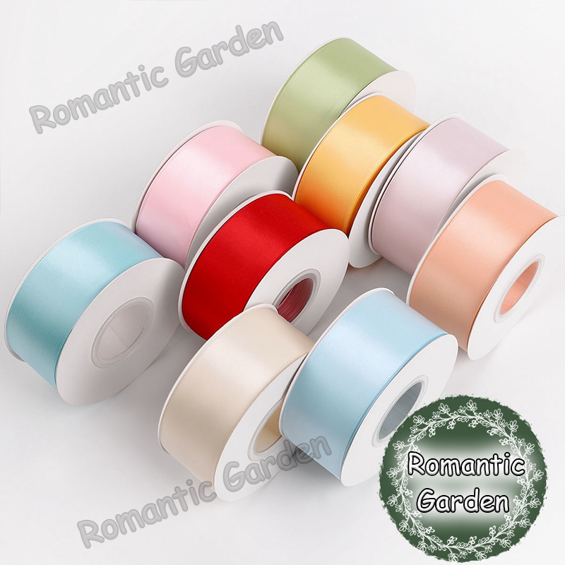 25 Yards 4CM Satin Ribbon Riben Reben Ribben Satin Organza Gift Flower ...