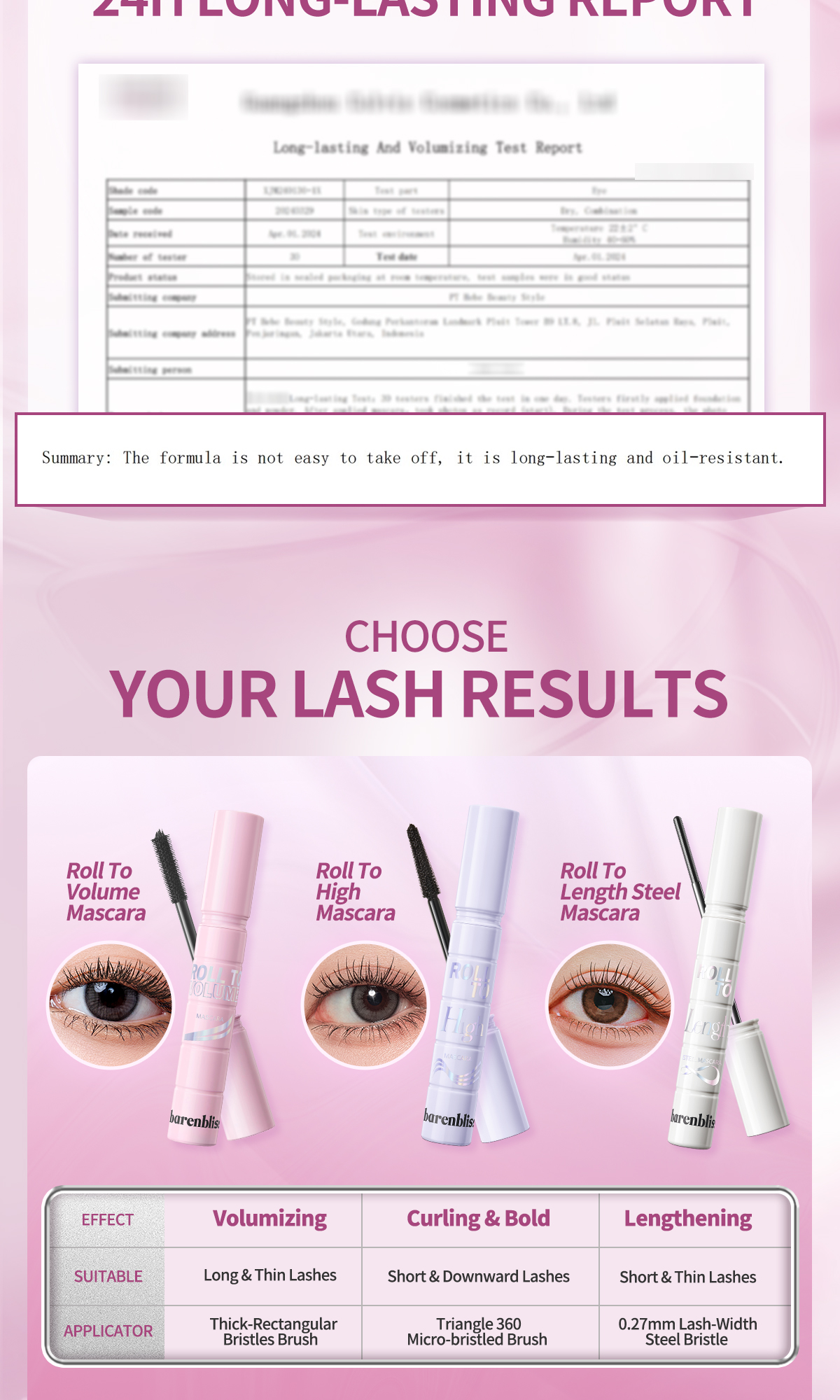 BNB barenbliss Roll To Length Steel Smudge-Proof Mascara (6g) Maskara ...