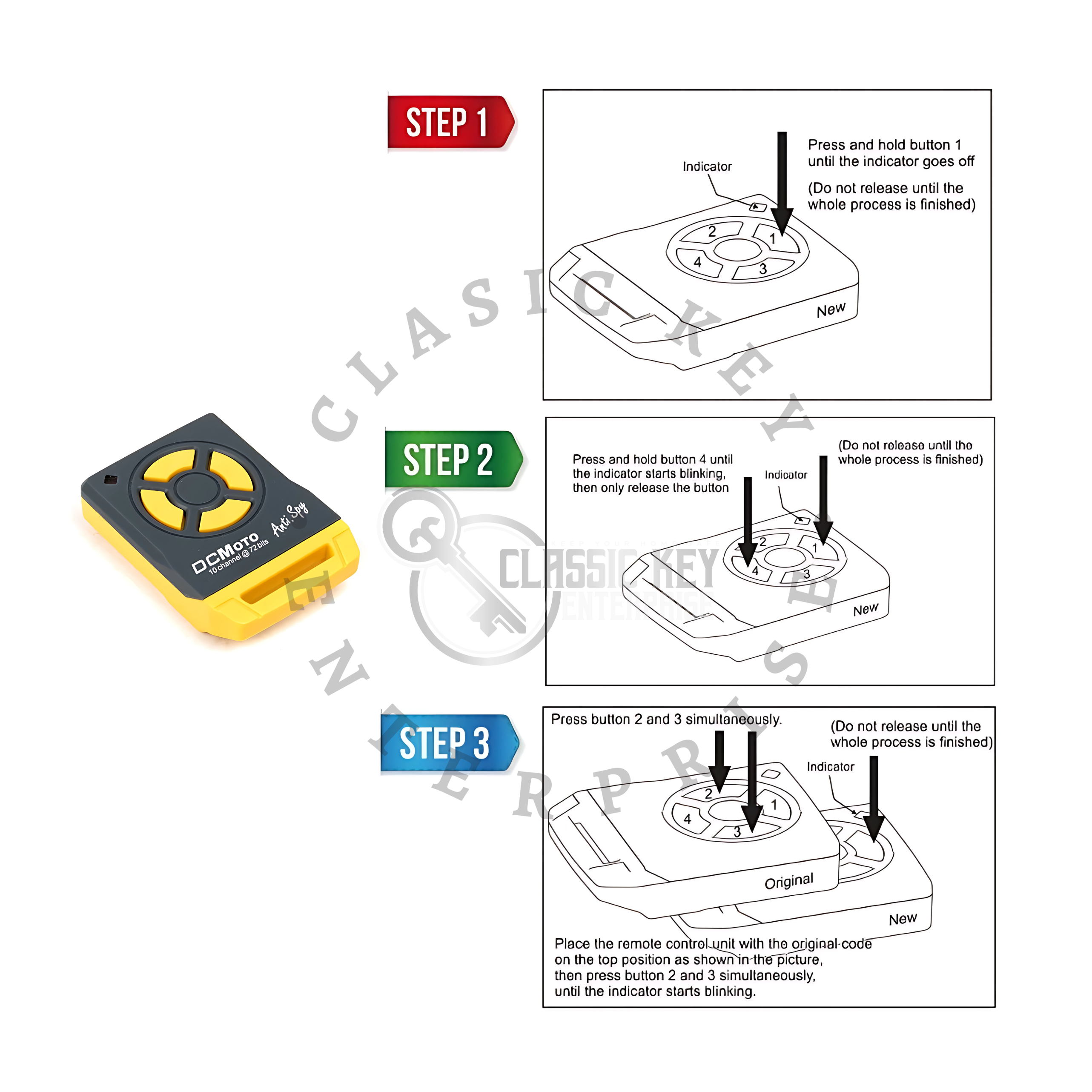 WEIGAND DCMOTO DC MOTOR AUTO GATE REMOTE CONTROL DUPLICATOR | Shopee ...