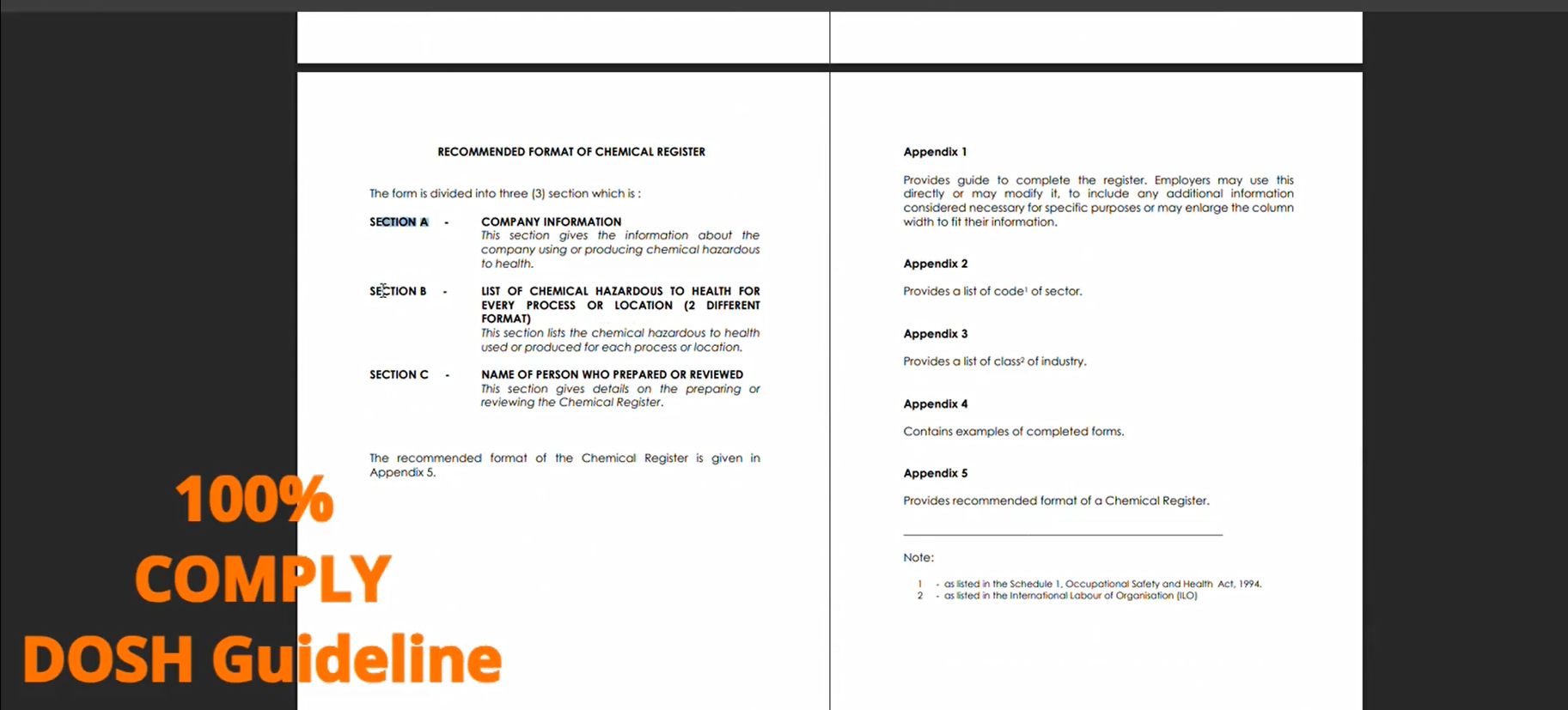 Chemical Register (Comply 💯 with DOSH) - 20 chemical | Shopee Malaysia