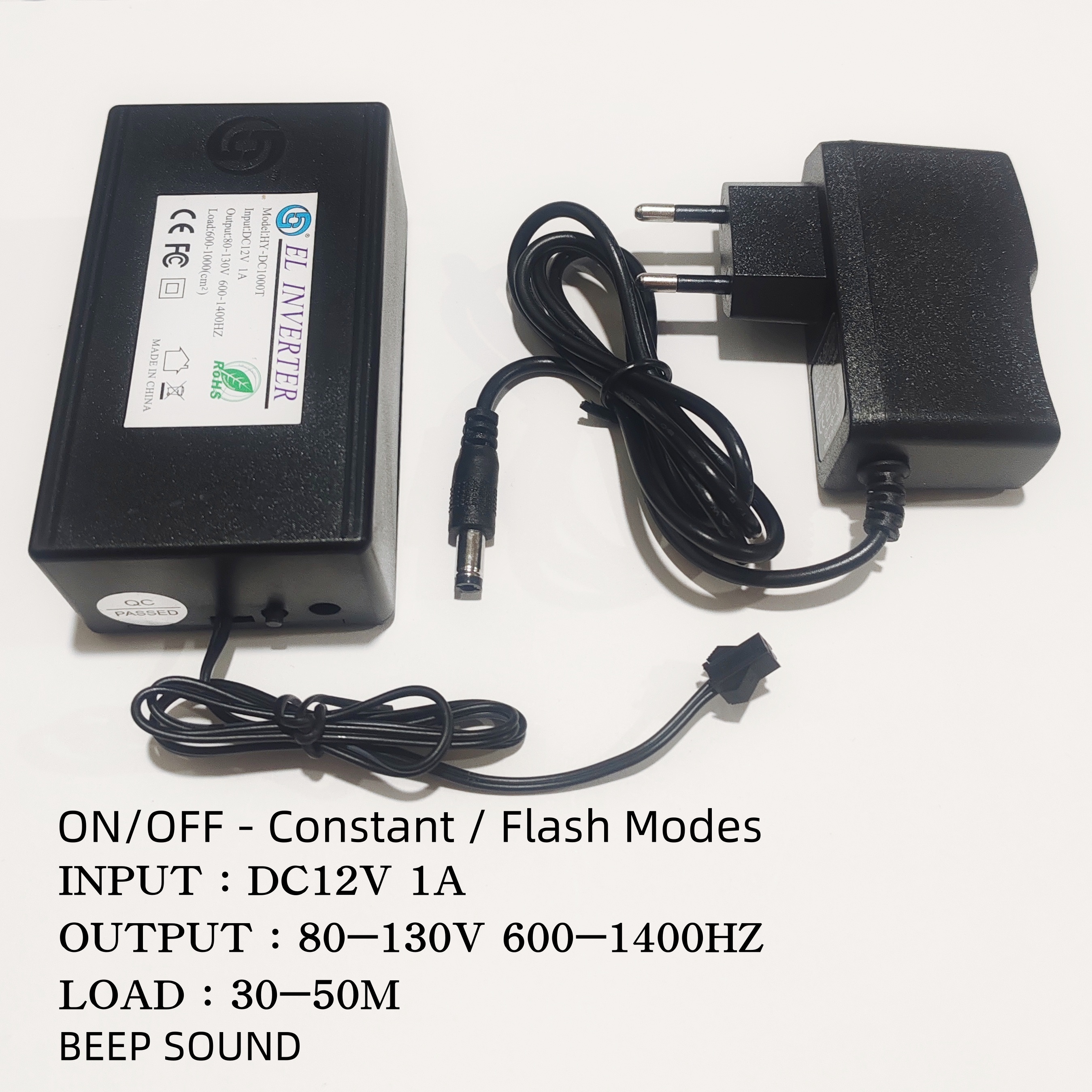 EL Wire Inverter For Home Plug DC12V EL Wire Driver EL Light Inverter ...