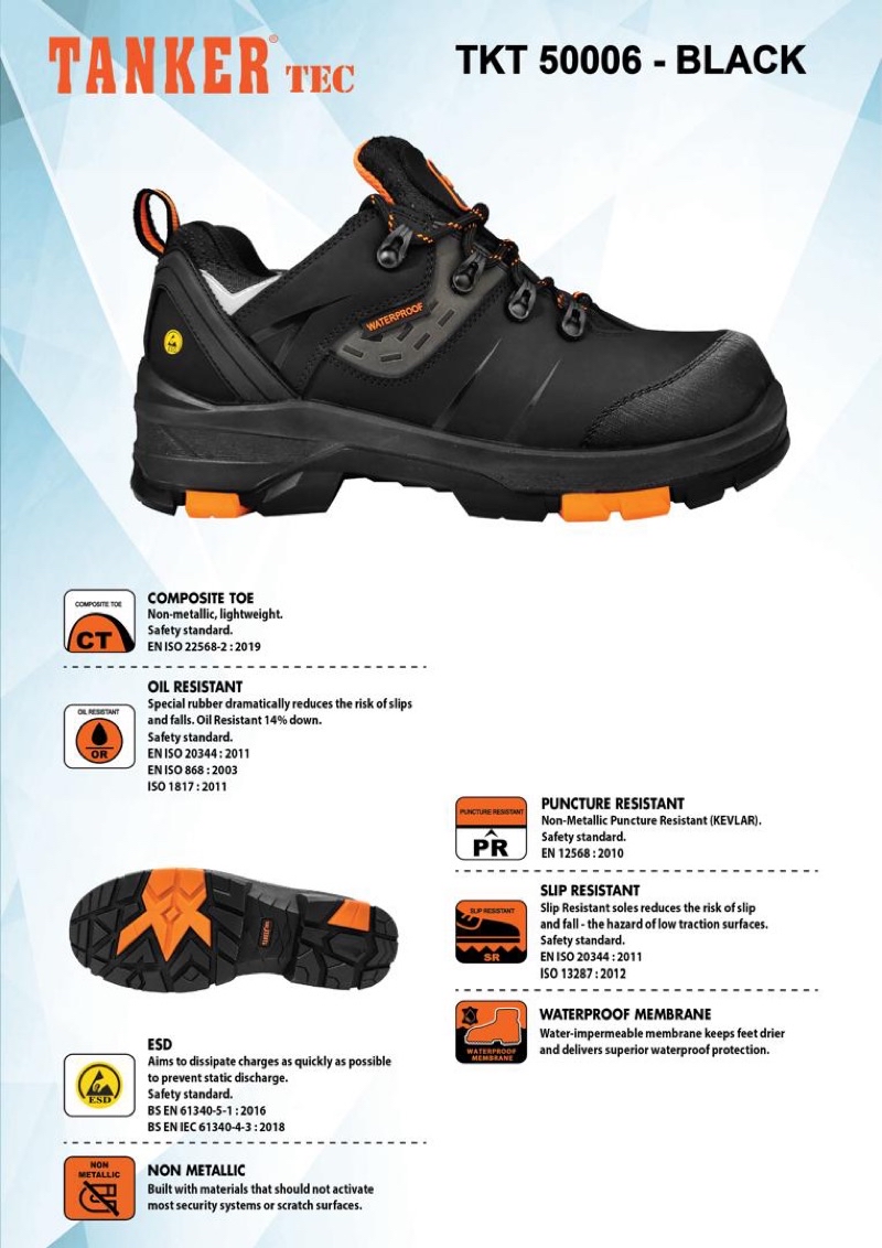 🔥Original🔥 Tanker Tec Men’s Technical ESD Metal Free Heavy Duty Safety ...