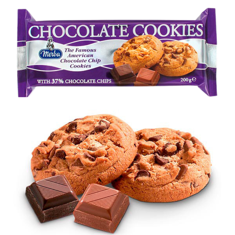 Merba Cookies 200g - Assorted (Chocolate | Apple Pie | Brownie | White ...