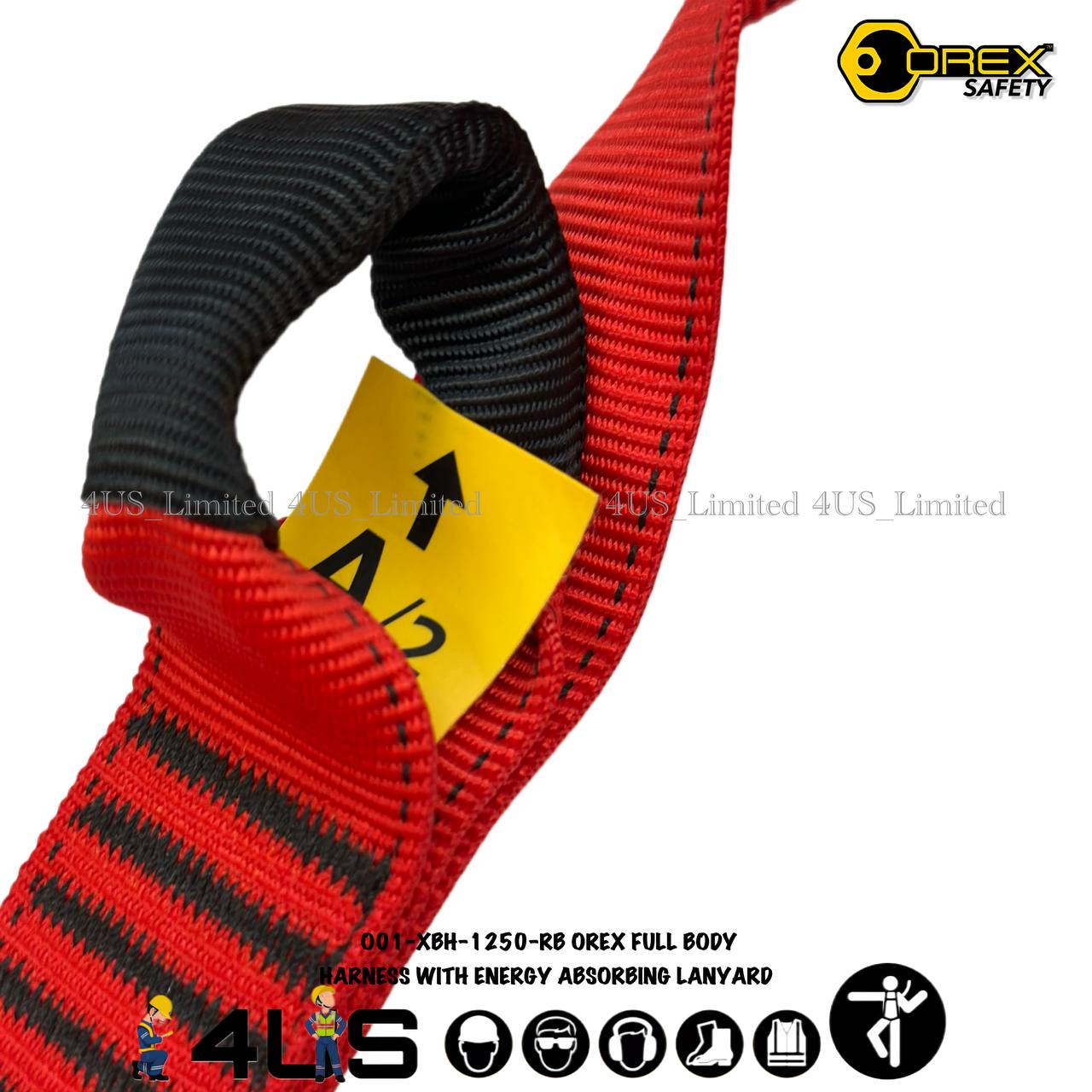 OREX Safety Full Body Harness with 5 Adjustable Point and Front ...