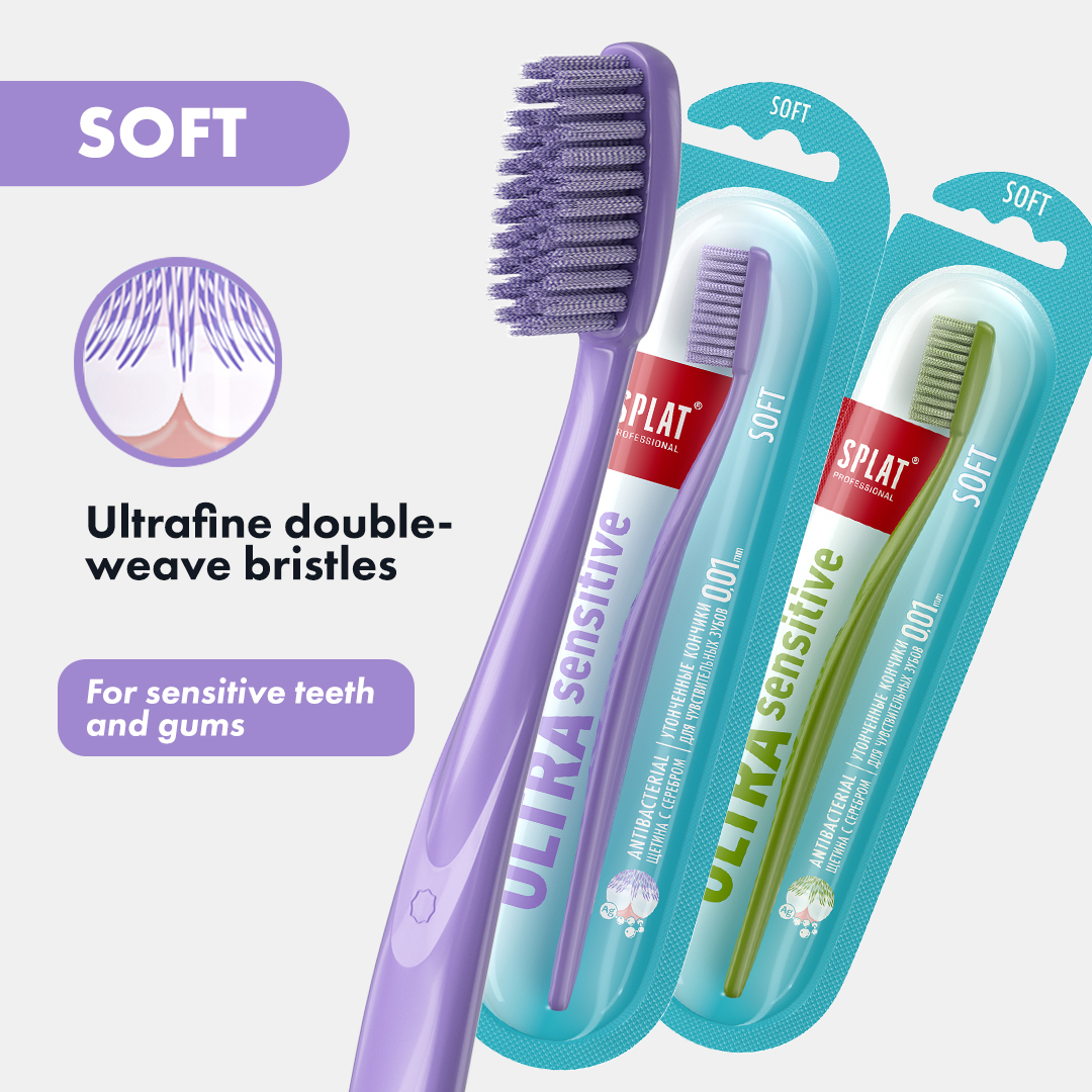 SPLAT Professional Ultra Sensitive toothbrush for sensitive teeth ...
