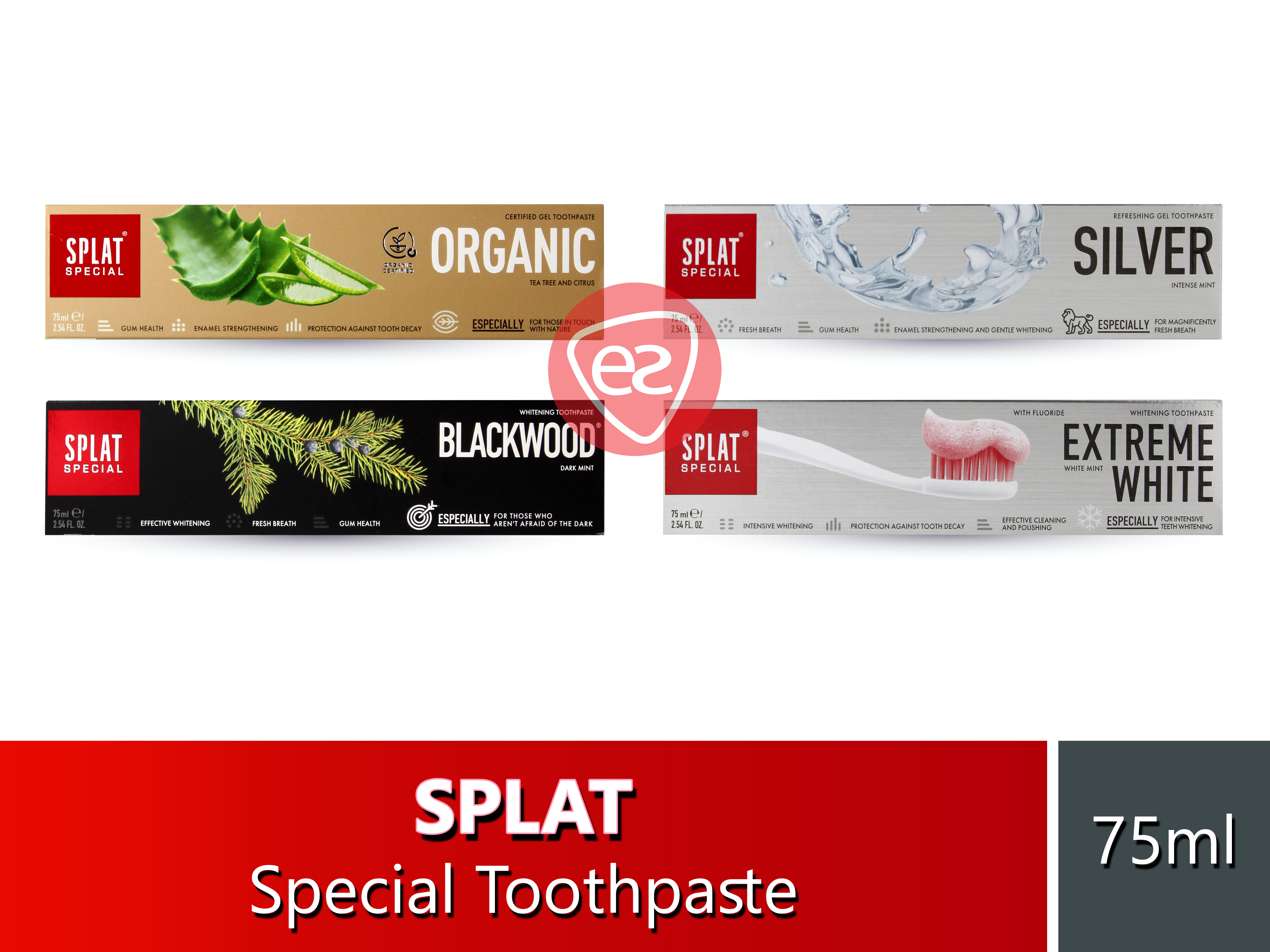 Splat Special Series Toothpaste 75ml ( Organic / Silver / Blackwood ...
