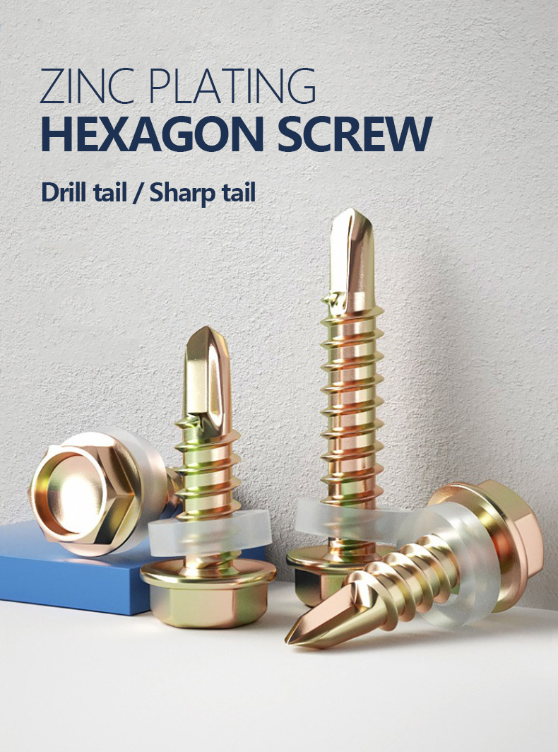 【570pcs】Skru Atap Bumbung/ Self Drilling Screw Hex Head/Skru oning/cap ...