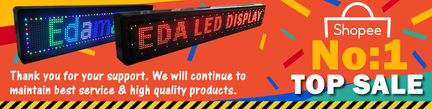 LED DISPLAY SIGN BOARD Single Color (RED) Mobile Wifi Outdoor Message ...