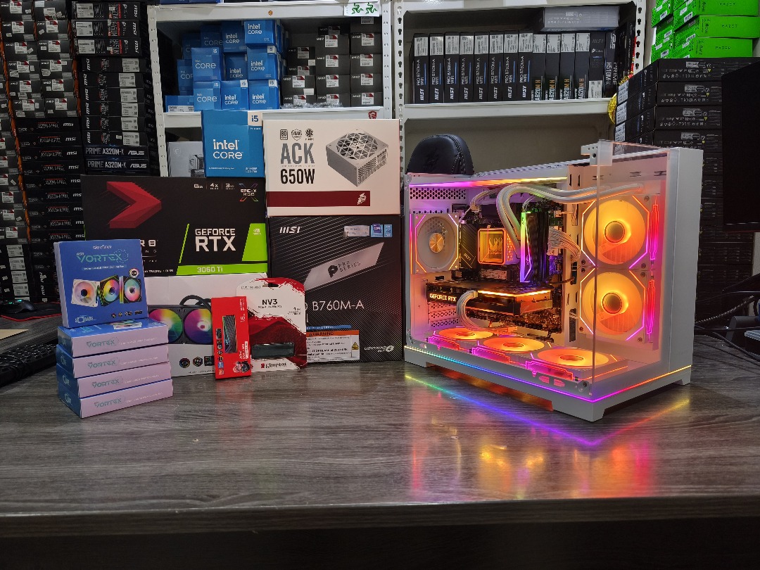 Promotion Gaming Desktop Pc Computer DIY RTX 3050 RTX 5060 RX 9070 XT ...