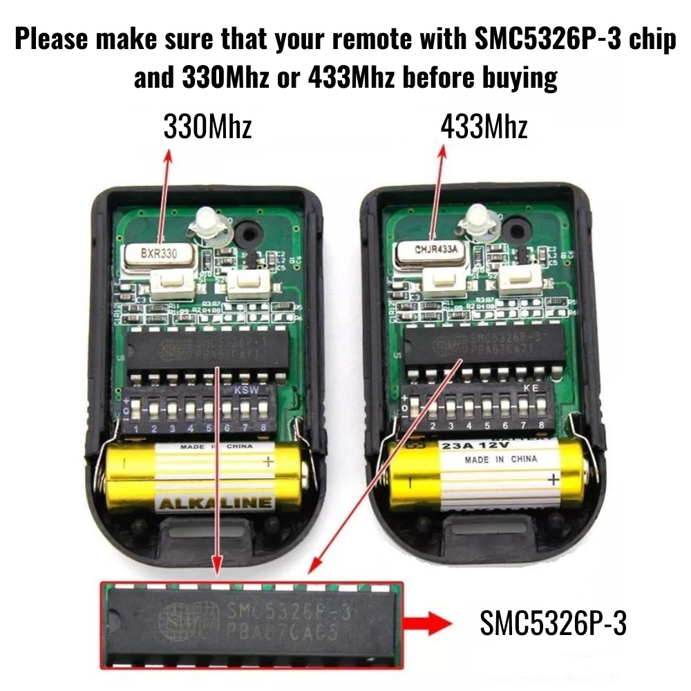 Universal Auto Gate Remote Control – 330MHz & 433MHz | Wide ...