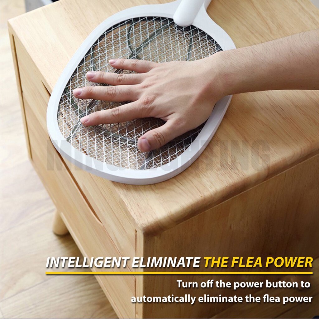 Rechargeable Electric Mosquito Killer Racket - 2-in-1 Mosquito Swatter ...
