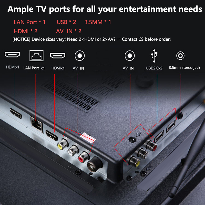 Smart TV Borderless 50inch Voice-controlled 32 43 55 inchTelevision ...