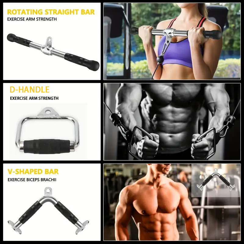 Cable Cross Attachment Exercise Workout Cable Crossover Rope Gym ...