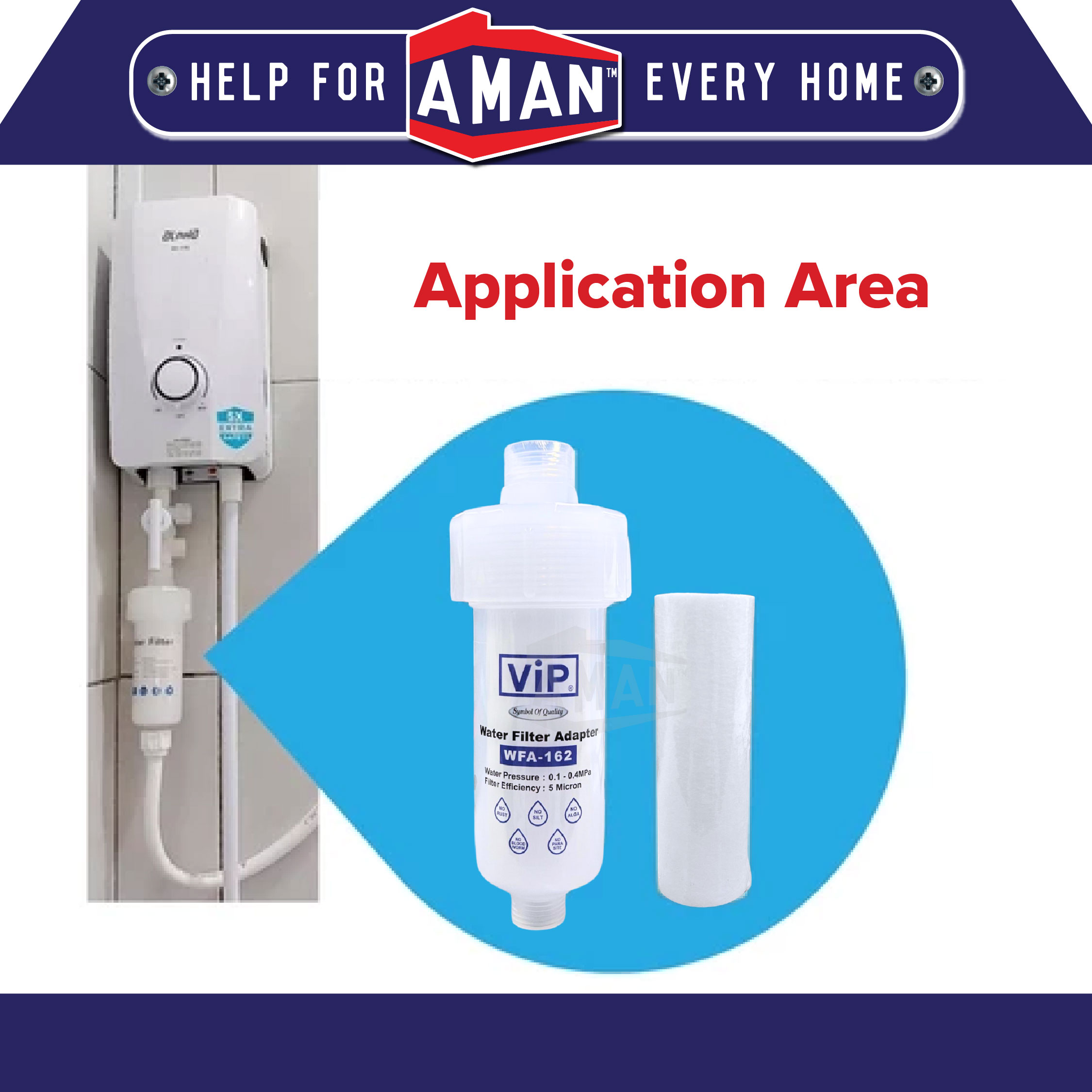 ViP Washing Machine Filter Shower Kitchen Bathroom Water Heater Water ...