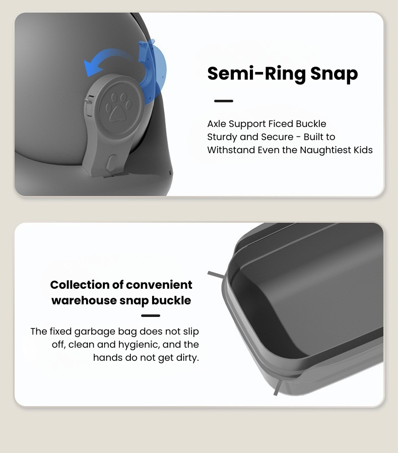 Realmpetz Elspet Smart Cat Litter Box Automatic remote APP control 50L ...
