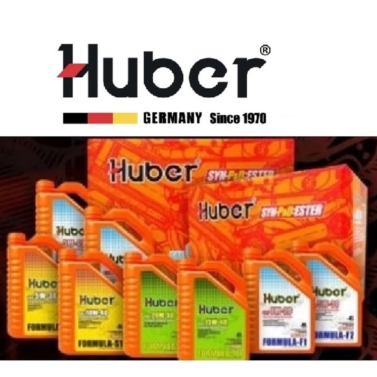 Huber Engine Oil SAE 5W-30 Premium Fully Synthetic Formula-F2 (4L ...