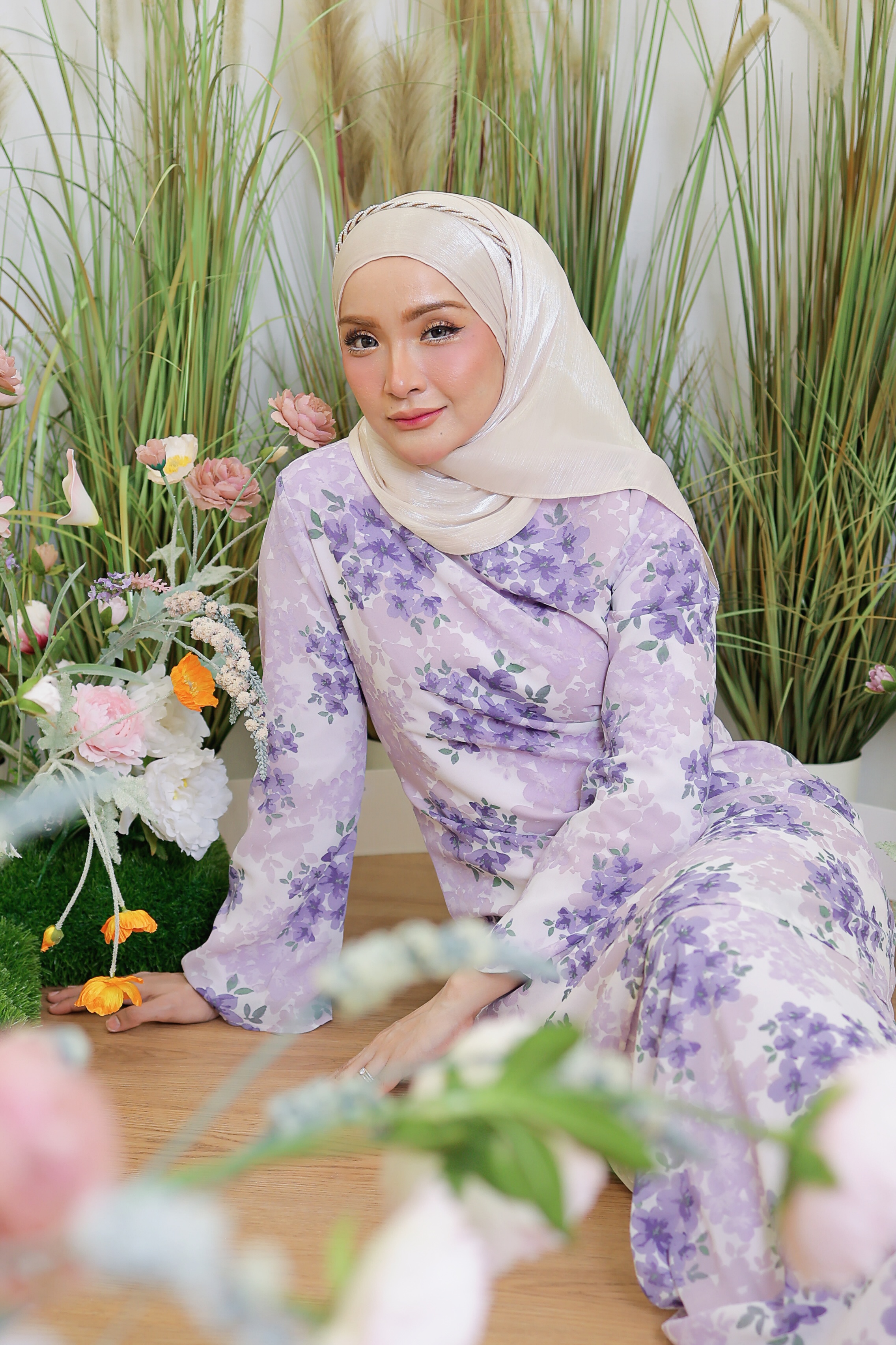 [Sale] ERA MAYA 20 Color Iris Baju Kurung Moden Printed Murah Putih ...