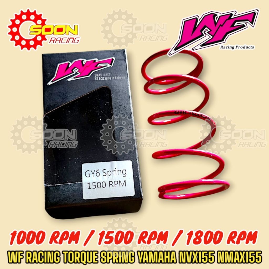 WF RACING NVX NMAX PULLEY ROLLER TORQUE SPRING ESR RED LEO 1000 RPM ...