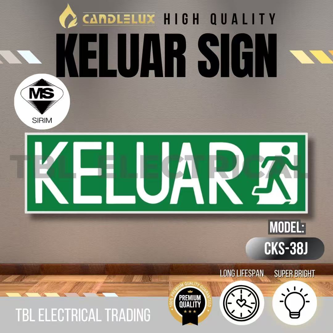 🔥SIRIM🔥CANDLELUX CKS-38J Surface Type LED Emergency Keluar Sign (SIRIM ...