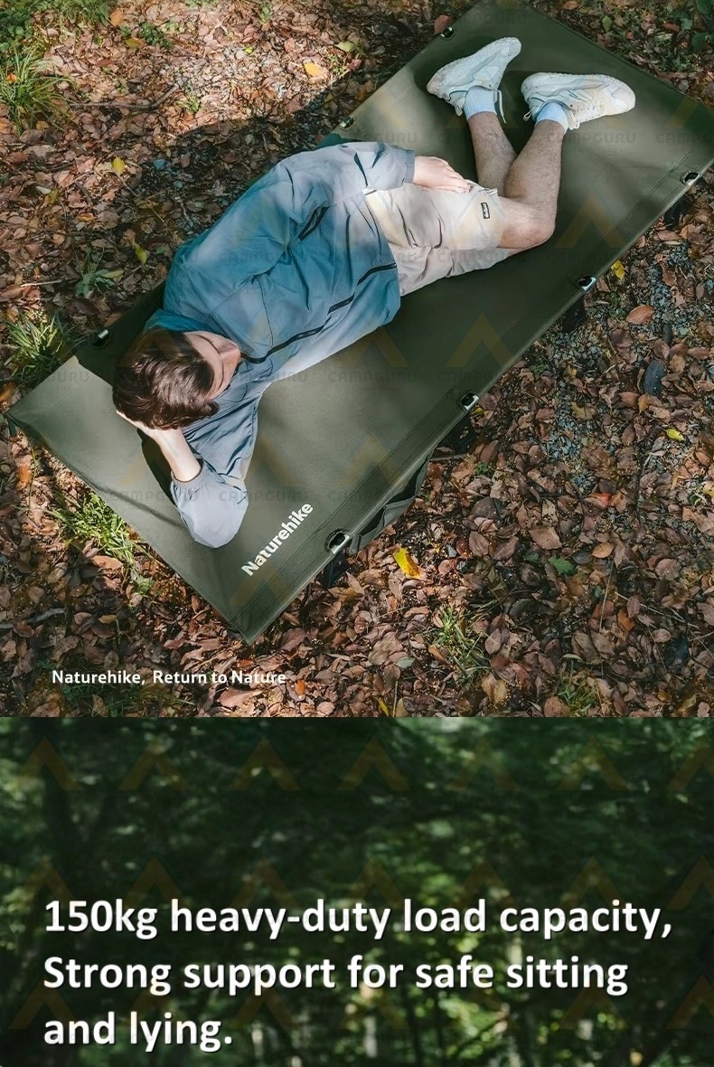 Naturehike Outdoor Camping Cot Sleeping Mattress Leverage Lock 150kg ...