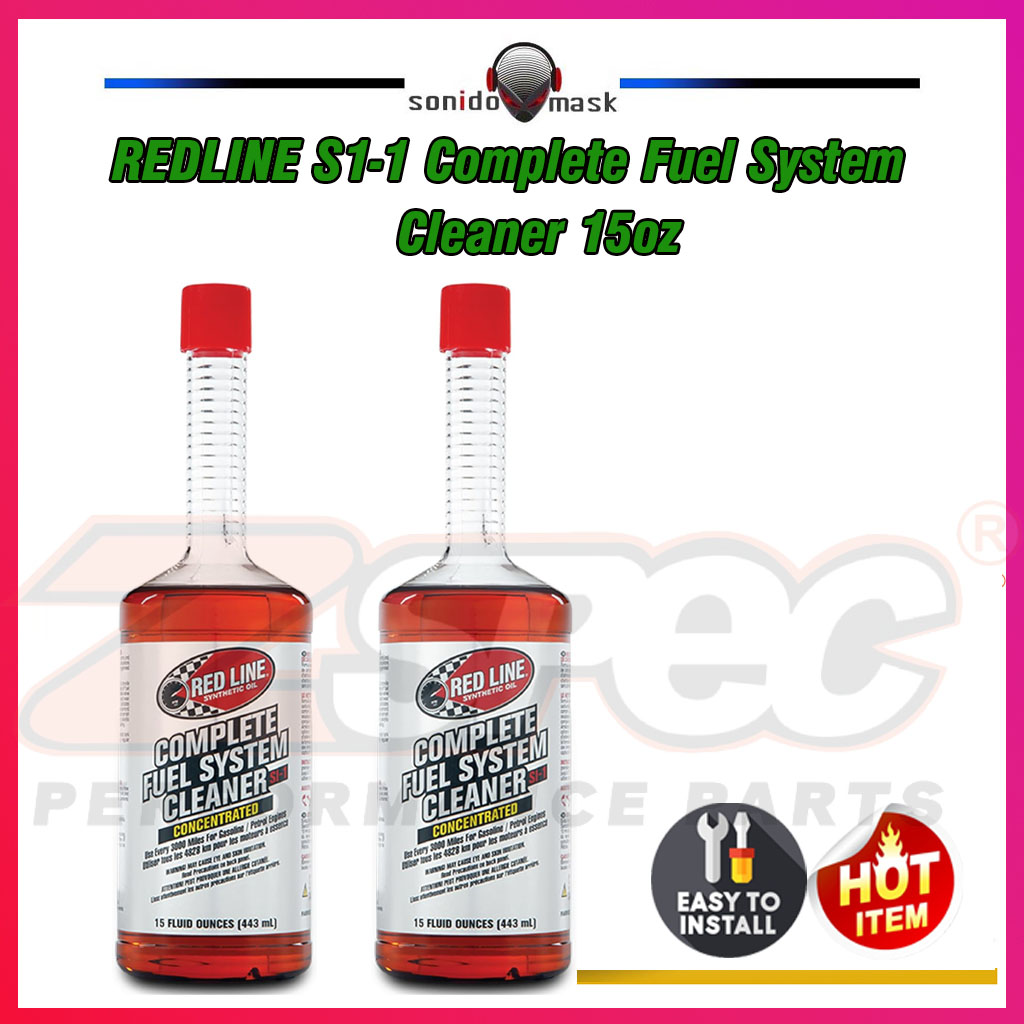 *Ready Stoke*REDLINE S1-1 Complete Fuel System Cleaner 15oz/443ML Clear ...