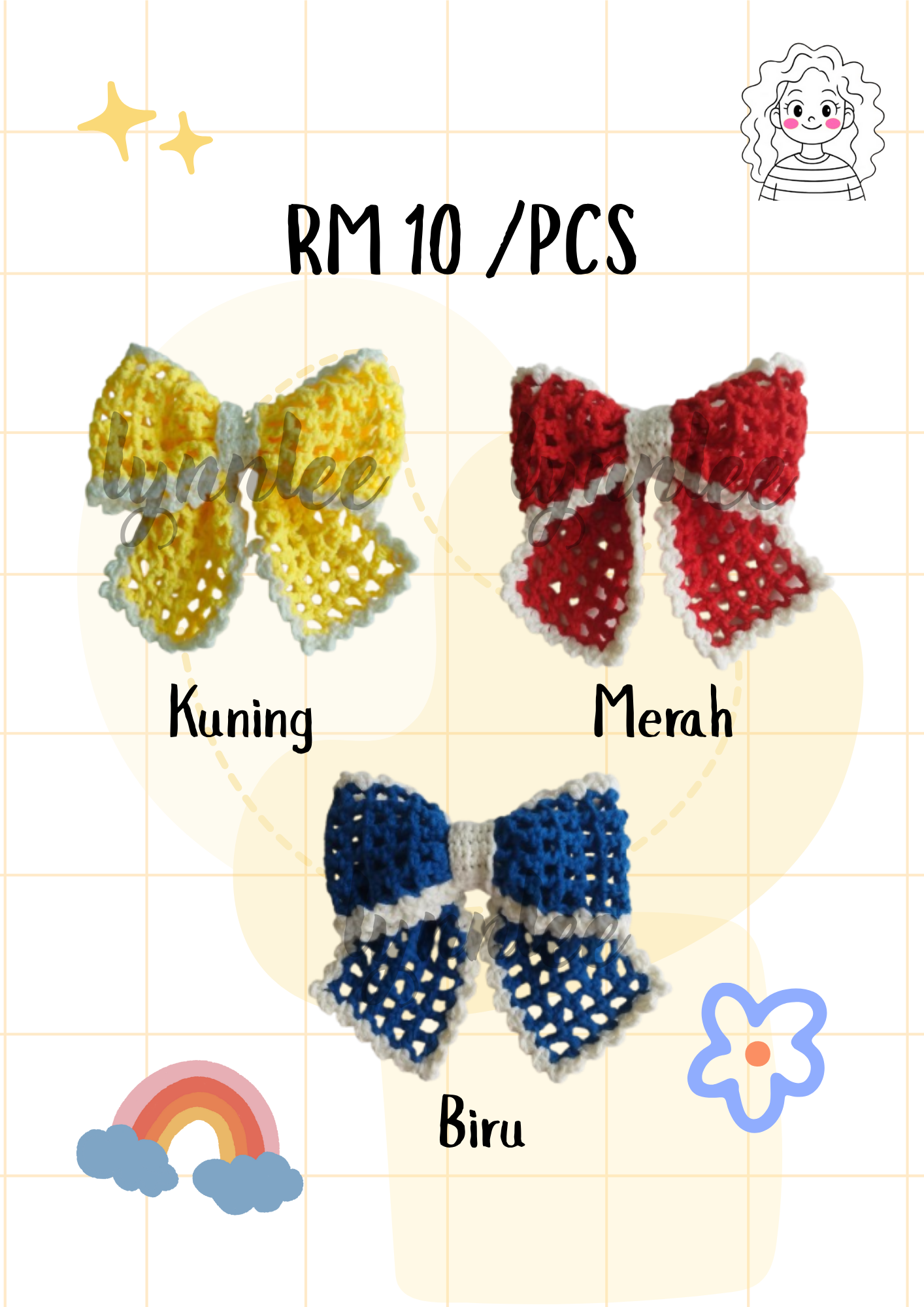 Bow Crochet Merdeka Edition | Shopee Malaysia