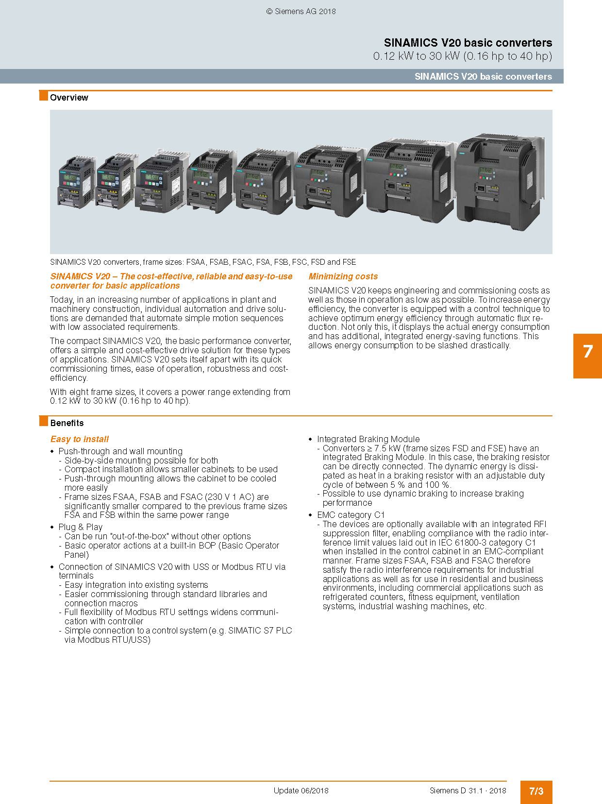 SIEMENS SINAMICS V20 | SIEMENS VFD | SIEMENS VSD | VARIABLE FREQUENCY ...