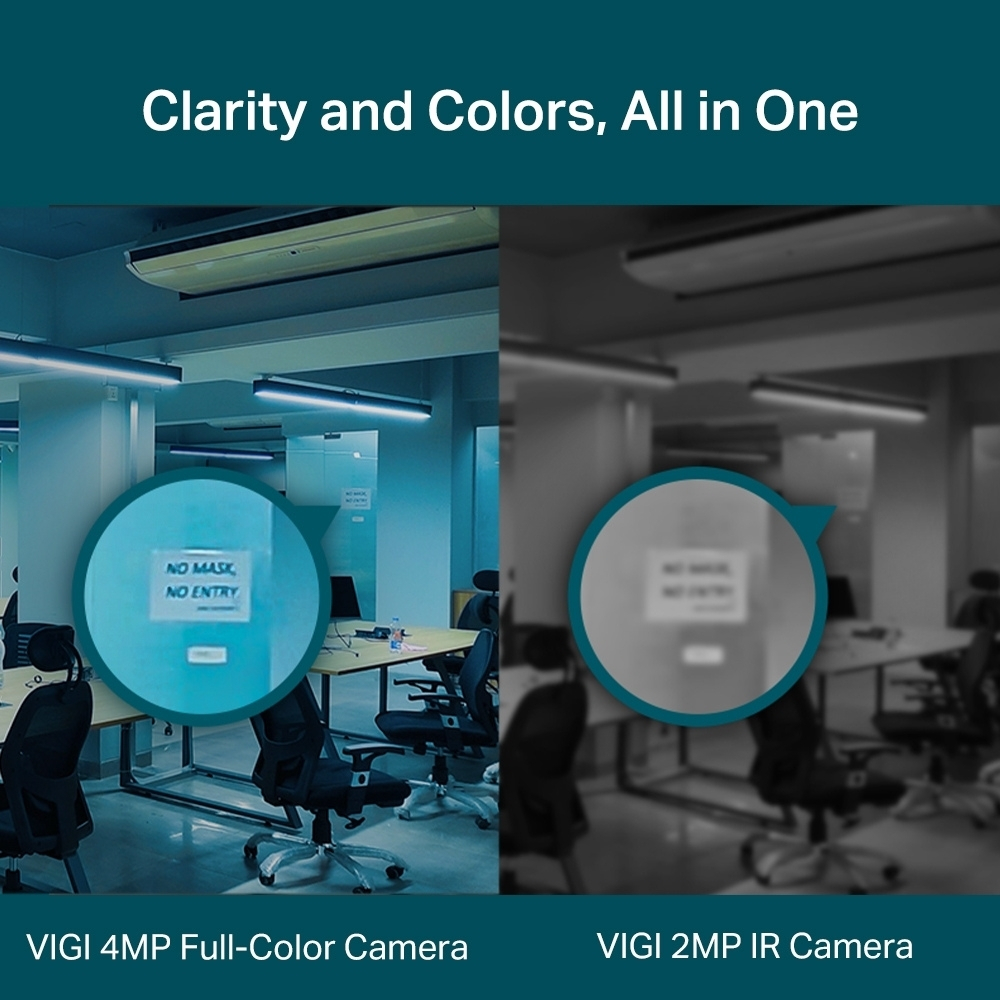 CCTV TP-Link VIGI C445 4MP AI CCTV - Indoor Full-Color Ultra-HD Turret ...