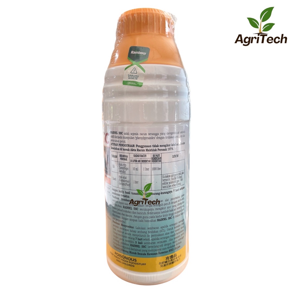 RAINNIL 5SC 1Liter/(Sama Dengan Regent) /FIpronil 5%/Racun serangga ...