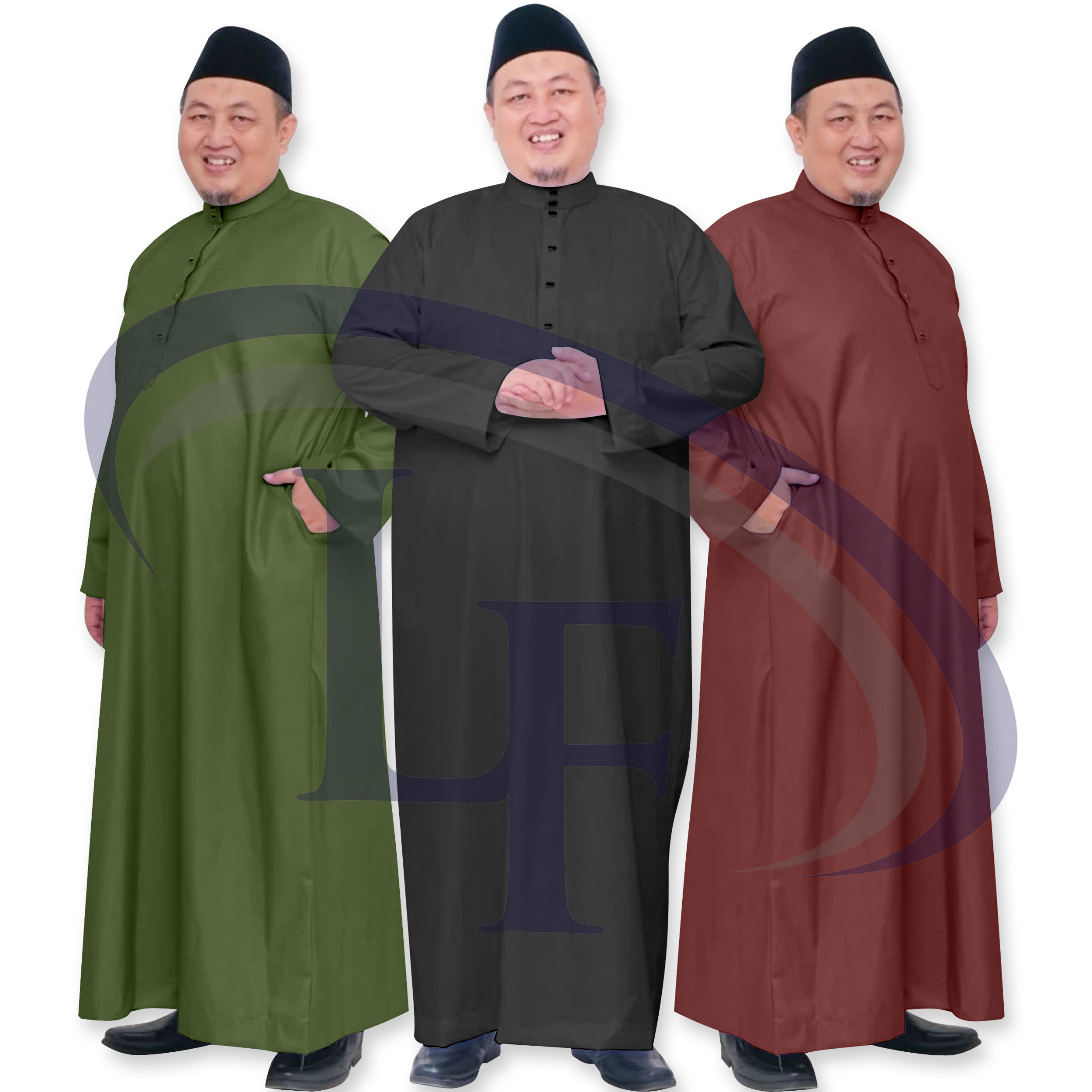 JUBAH LELAKI PLUS SIZE JUBAH ARAB ISLAMIC ROBE JUBAH STAND COLLAR BIG ...