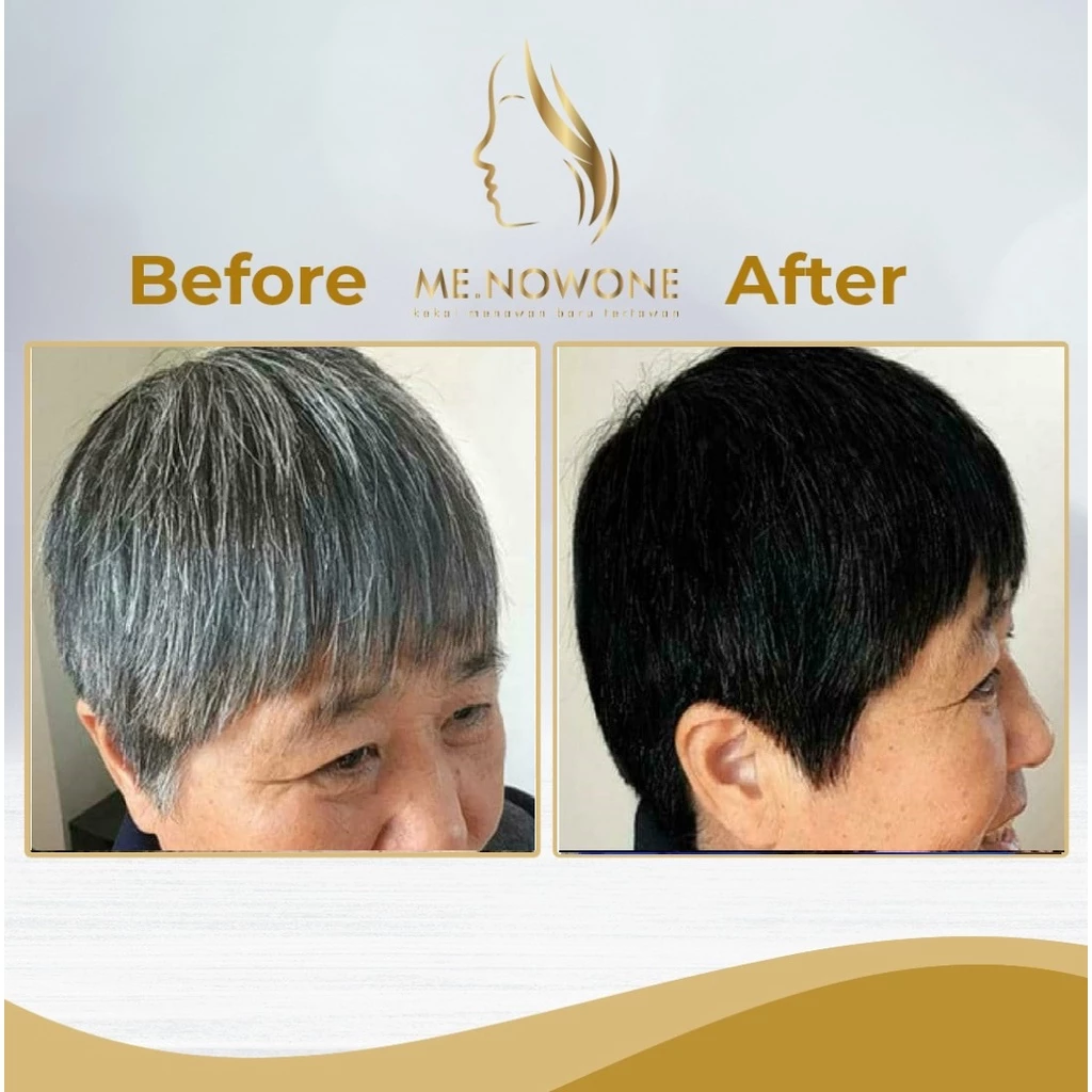 MENOWONE HAIR COLOR SHAMPOO HILANGKAN WARNA RAMBUT UBAN GREY HAIR ...