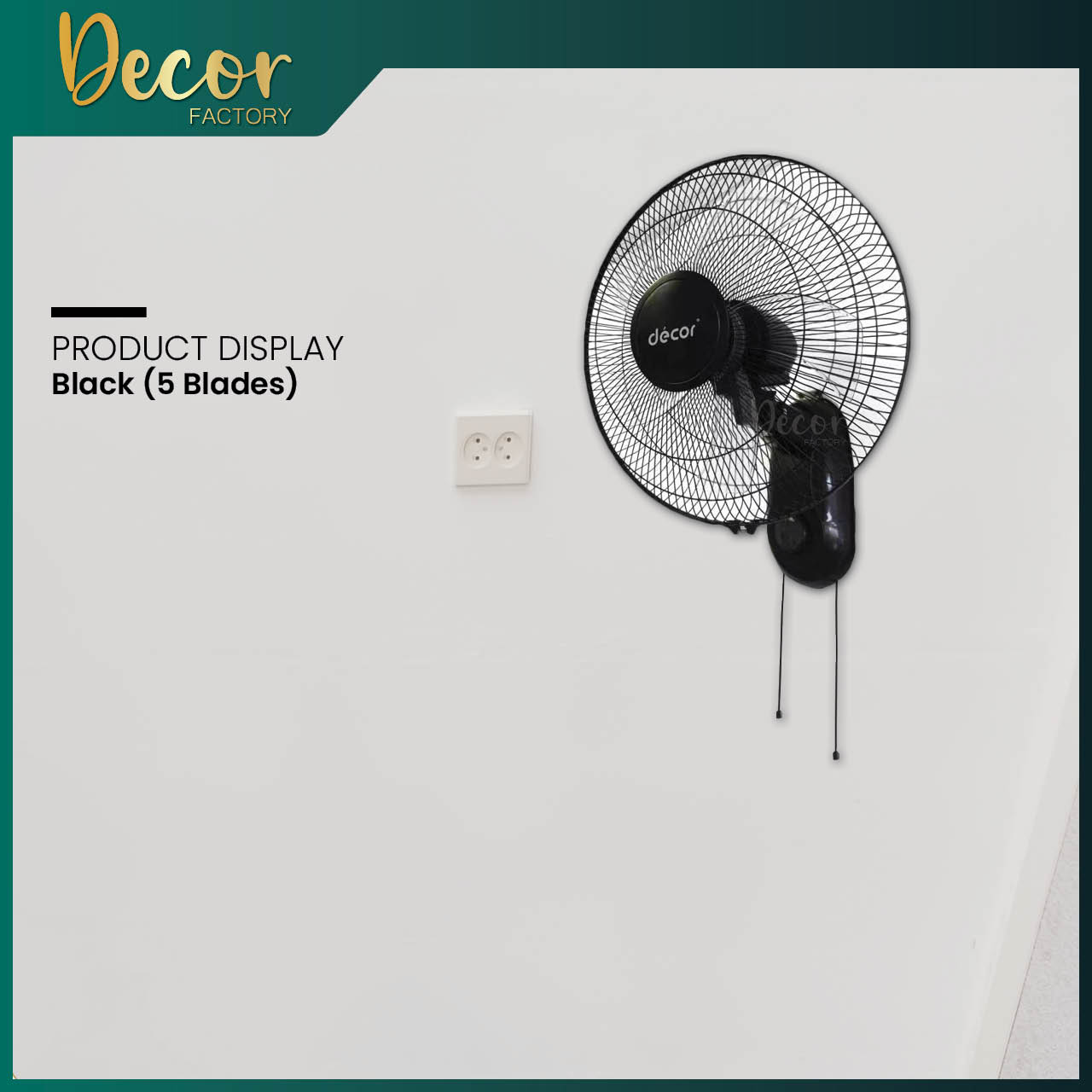 [2 YEARS WARRANTY] Wall Fan 16'' 3 Blades 5 Blades W55R 3 Speed ...