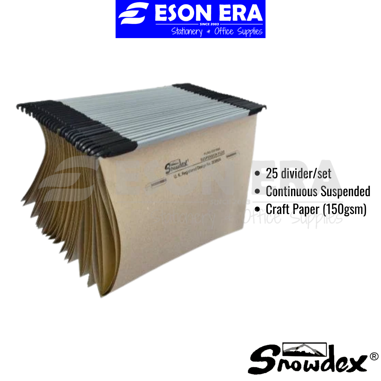 Snowdex Filing Pocket Continuos Suspended File - 50pcs Pockets | Shopee ...