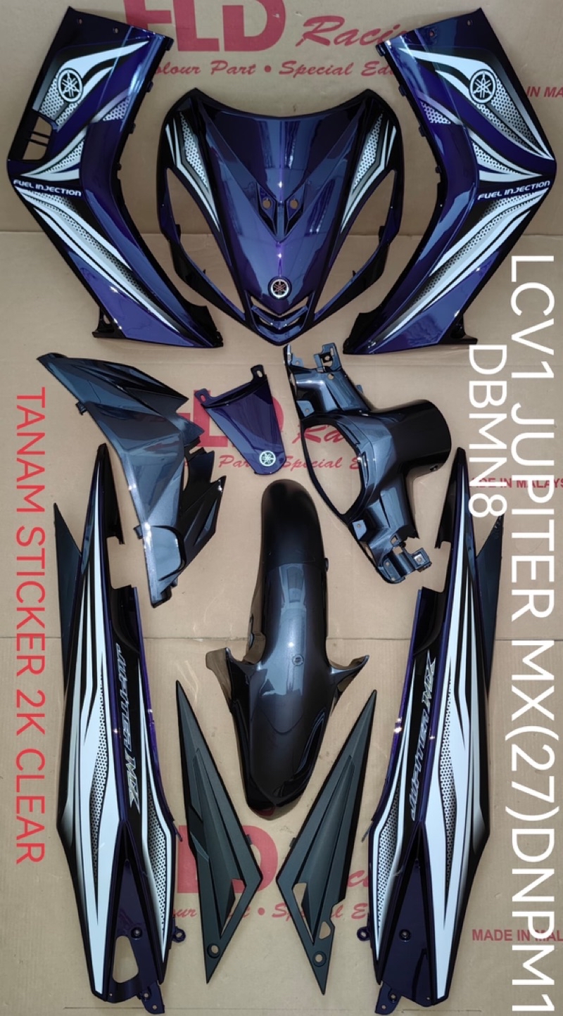 Coverset cover set tanam (HLD Racing) yamaha lc135v1 lc135 v1 lc 135 v1 ...
