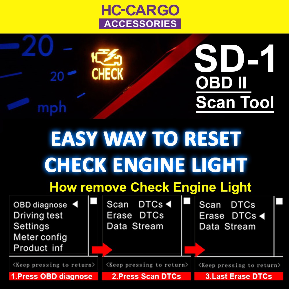 Car OBD HUD Display EASYCAR SD-1 OBD2 Digital Auto Voltage Meter Fuel ...