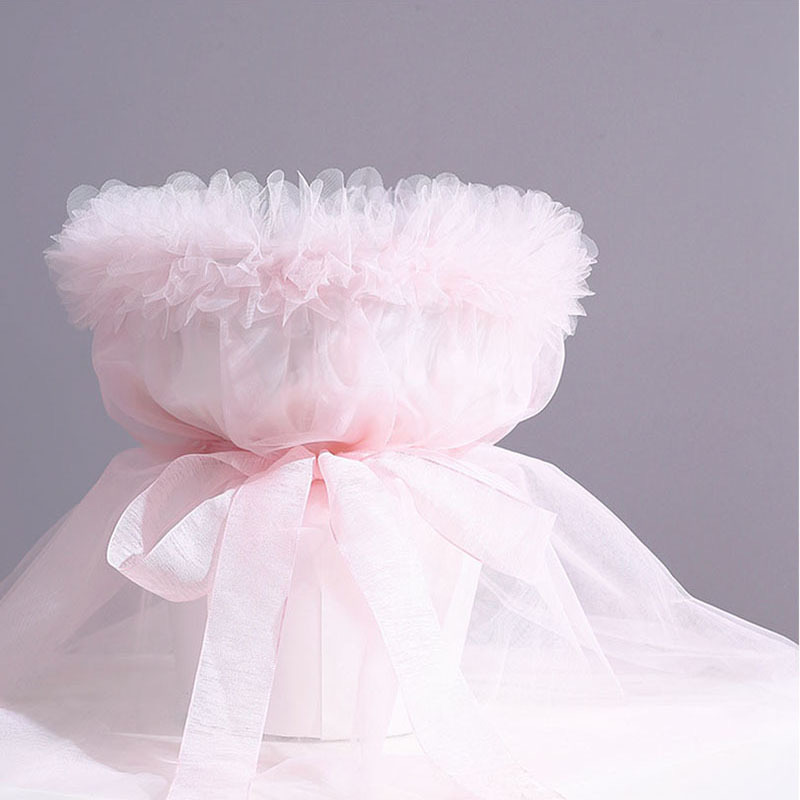 (75CM) LACE DRESS NET ROLL MESH Flower Wrapping Paper Bouquet Gift ...