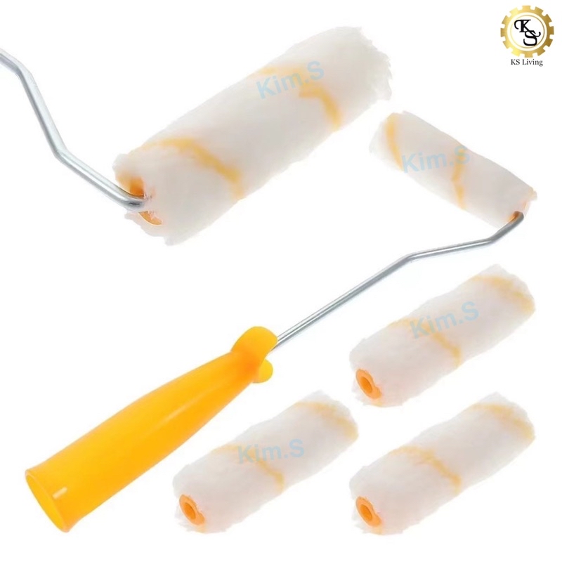 Kim.S 4”(100mm) Paint Roller Refill Wall Paint Roller Refill Cat Minyak