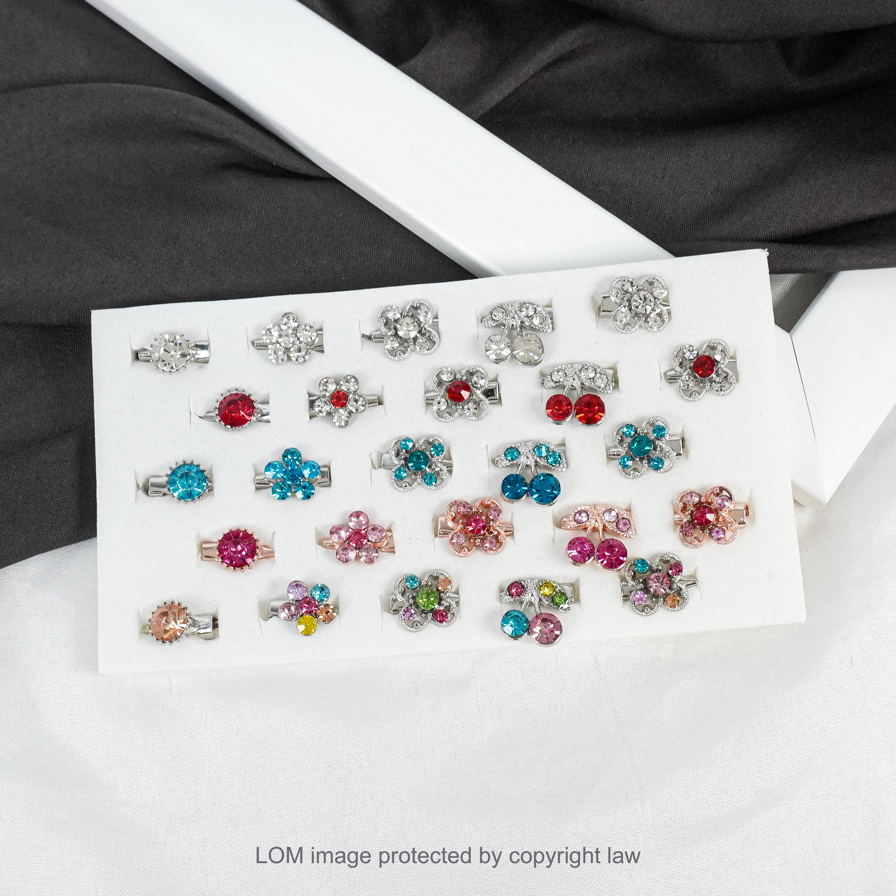 Baby Brooch Multi Batu 10/25/50/100pcs Brooch Colorfull Diamond ...