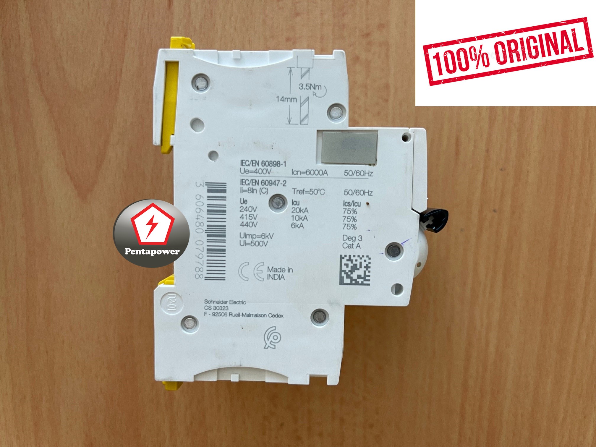 Schneider Electric A9F77440 Acti9, iC60N zekeringsautomaat