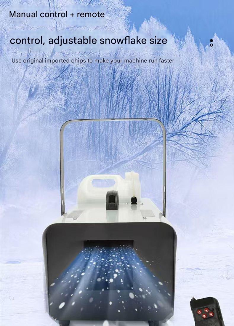 1500W Snow Machine Simulated Wired Remote double Control Snowflake ...