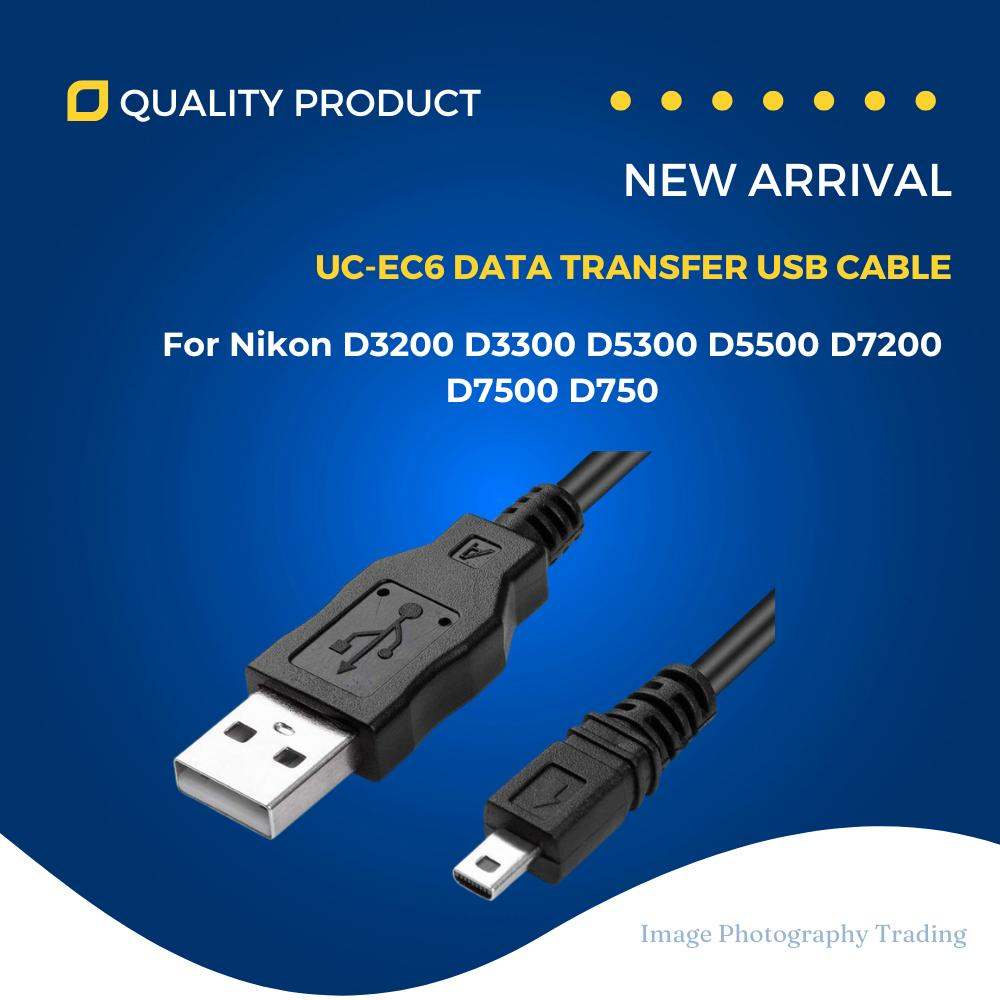 USB Data Cable for Nikon UC-E6 For D3200 D3300 D5200 D5300 D5500