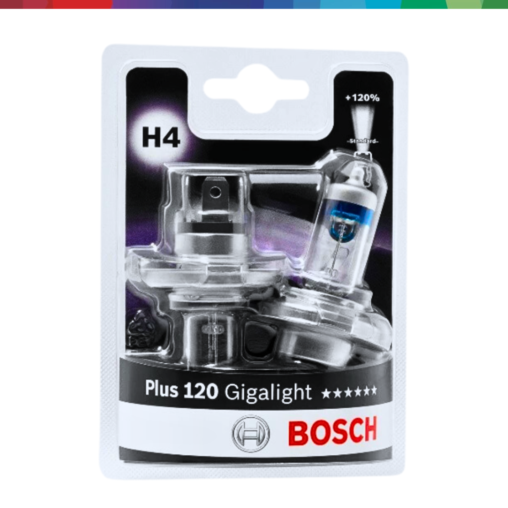 Repco® Bosch Gigalight Plus 120 (3400K) H4 Headlight Bulb Set (2pcs ...