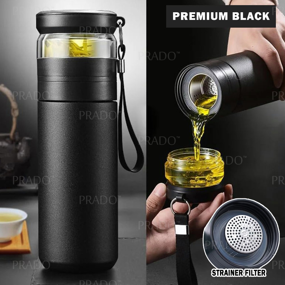 PRADO Tea Infuser 450mL 304 Stainless Steel Insulated Thermal Flask ...