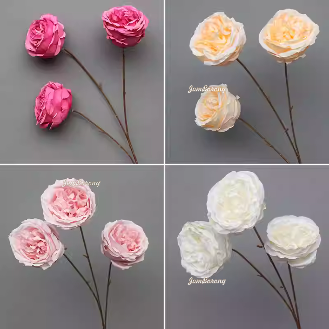 ENGLISH AUSTIN ARTIFICIAL FLOWER Bouquet Living Home Decor Decoration ...